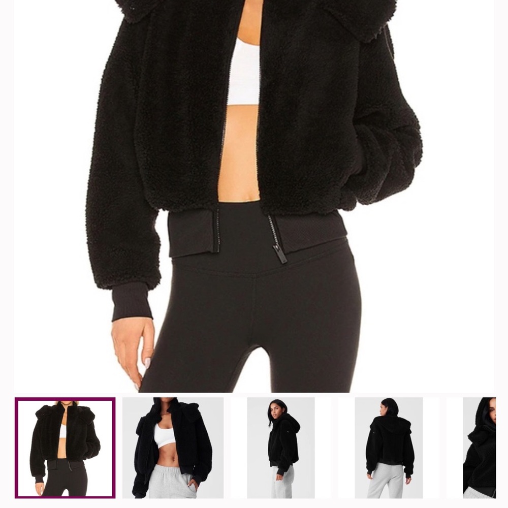 Women's Black Fleece Jacket